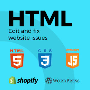 Edit and fix html css website issues.